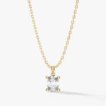 Oval Cut Solitaire Kolye Ucu (1.00 Karat