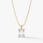 Radiant Cut Solitaire Kolye Ucu (1.50 Karat