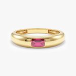 Flush Set Emerald Cut Dogum Tasi Yuzuk