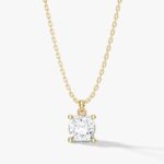 Cushion Cut Solitaire Kolye Ucu (2.00 Karat