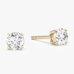 Yuvarlak Cut Tektas Kupeler (0.50 Ct Tw)