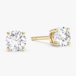 Yuvarlak Cut Tektas Kupeler (0.75 Ct Tw)