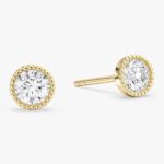 Milgrain Bezel Tektas Kupeler (0.50 Ct Tw)