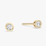 Bezel Set Tektas Kupeler (0.10 Ct Tw)