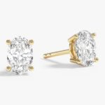 Oval Cut Tektas Kupeler (1.00 Ct Tw)