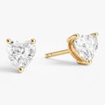 Kalp Cut Tektas Kupeler (1.00 Ct Tw)