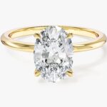 4-Prong Solitaire Oval Cut Lab Grown Elmas Nisan Yuzuk (2.00 Ct)
