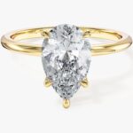 Armut Cut Solitaire Lab Grown Elmas Nisan Yuzuk (2.00 Ct)
