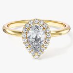Armut Halo Moissanit Nisan Yuzuk (1.00 Ct)
