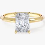 Knife Edge Radiant Moissanit Nisan Yuzuk (2.00 Ct)