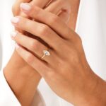 Bezel Marquise Moissanit Nisan Yuzuk (1.00 Ct)