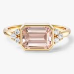 Horizontal Emerald Cut Gemstone Nisan Yuzuk