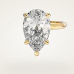 Knife Edge Armut Moissanit Nisan Yuzuk (3.00 Ct)