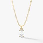 Marquise Cut Solitaire Kolye Ucu (0.50 Karat