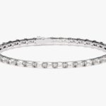 Emerald Cut Lab Elmas Tennis Bileklik